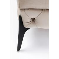 Kare Hocker Bellissima Velvet Taupe 80cm - thumbnail