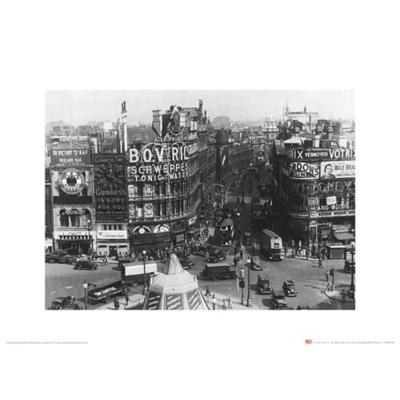 Kunstdruk Time Life - Piccadilly Circus London 1942 30x40cm