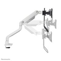 Neomounts ds75s-950wh2 full-motion desk mount, 2x 17" - 27", 8 kg, 100x100 mm, black - thumbnail