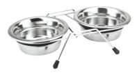 Nobby Dubbele kom roestvrij staal SILENT DINER, incl. 2 nappen 2 x Ø 16,5 cm 0,75 ltr., 1 stuk - thumbnail