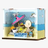 Peanuts Puremind DIY Construction Mini Scene Chilling at the Beach - thumbnail