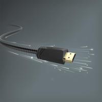 Hama High speed HDMI-kabel, connector - connector, 4K, ethernet, verguld 7,5 m HDMI kabel - thumbnail
