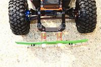 Aluminium Front Bumper w/ Winch Plate (On-Road Street Fighter) - 13Pc Set Black - Traxxas TRX-4 - thumbnail