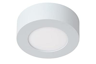 Lucide BRICE-LED - Plafonnière Badkamer - Ø 11,7 cm - LED Dimb. - 1x8W 3000K - IP44 - Wit