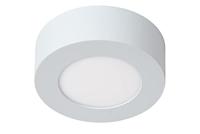 Lucide BRICE-LED - Plafonnière Badkamer - Ø 11,7 cm - LED Dimb. - 1x8W 3000K - IP44 - Wit - thumbnail
