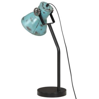 Bureaulamp 25 W E27 17x17x60 cm verweerd blauw - thumbnail