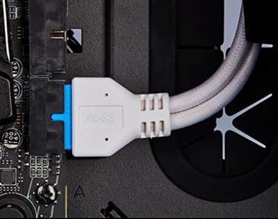 Corsair Premium verlengkabel voor voorpaneel, met ommanteling, zwart
