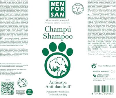 Dierenshampoo Menforsan 300 ml Hond Antiroos