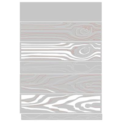Sizzix • tim holtz thinlits die set woodgrain colorize 7pcs