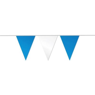 Slingers blauw-wit stevig plastic 10 meter Slingers blauw-wit stevig plastic 10 meter
