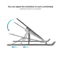 Notebook-standaard TooQ TQLRS0033-AL-G Grijs - thumbnail