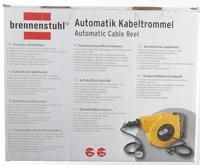 Brennenstuhl 1241020300 Kabelhaspel voor aan de muur 9.00 m Zwart Randaarde stekker - thumbnail