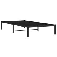 Bedframe metaal zwart 100x200 cm - thumbnail