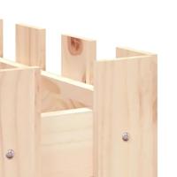 Plantenbak verhoogd met hekontwerp 150x30x30 cm grenenhout - thumbnail