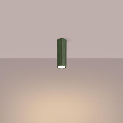 Plafondlamp KARBON 20 olijfgroen