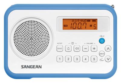 Radio Sangean PRD18W Blauw Amber Blauw/Wit