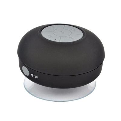 Mini draagbare subwoofer douche draadloze waterdichte Bluetooth Speaker handsfree ontvangen oproep muziek zuig microfoon voor iPhone Samsung (zwart)