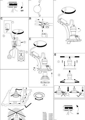 Eglo Inbouw spotTedo set van 3 wit - 31683