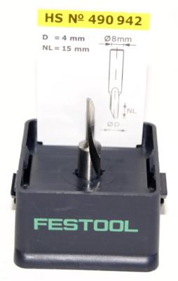 Festool HS S8 D 4/15 Freesbit Groeffrees S 8mm 4x15mm - 490942