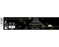 Lumineo LED kaars kerstrood/warm wit 7x15cm - thumbnail