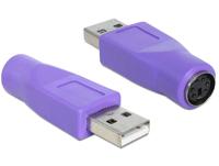 Delock USB 2.0 Adapter [1x USB-A-stekker - 1x PS/2-bus] 65461 - thumbnail