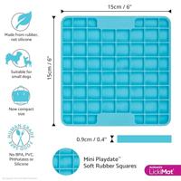 Voerbak voor honden Lickimat Turkoois TPR - thumbnail