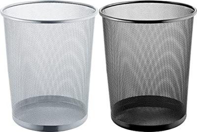 Helit the circle network H2518500 Prullenbak 15 l (Ø x h) 265 mm x 280 mm Metaal Zilver 1 stuk(s) - thumbnail
