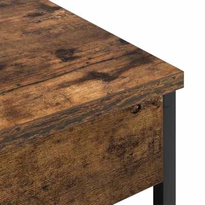 Nachtkastje 2 pcs Gerookt eiken 41 x 31 x 51 cm Bewerkt hout