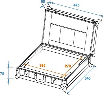 Roadinger Laptop Case LC-17 flightcase - thumbnail
