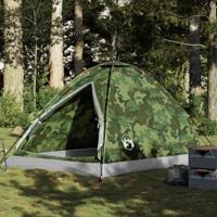 VidaXL Koepeltent 4-persoons waterdicht camouflage - thumbnail