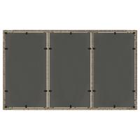 Tuintafel met glazen blad 150x90x75 cm poly rattan grijs - thumbnail
