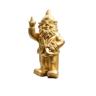 Stoobz kabouter f*ck you goud 20cm Stoobz kabouter f*ck you goud 20cm