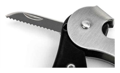 Flesopener met Kurkentrekker JATA Zwart Roestvrij staal Flesopener met Kurkentrekker JATA Zwart Roestvrij staal