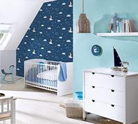 AS Creation Little Love blauw behang | 383136 - thumbnail