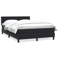 Boxspring met matras fluweel zwart 160x210 cm - thumbnail