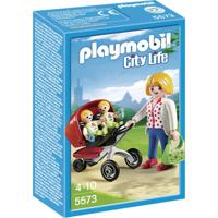 Playset City Life Mama With Twin Cart Playmobil 5573 - thumbnail