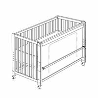 roba Babybed Room Bed 60 x 120 cm (Love beer, Naturel) - thumbnail