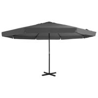 Parasol met aluminium paal 500 cm antraciet - thumbnail