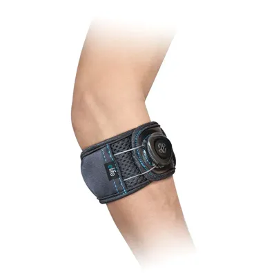 E-life Q-fit Padel- en Tennisarm Elleboogbrace - M - Zwart