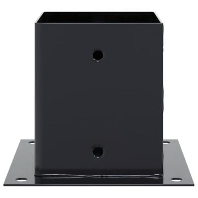 Spokkels vierkant 4 st 101x101 mm gepoedercoat staal antraciet