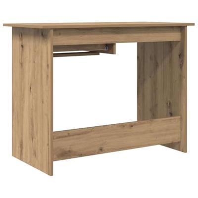 Bureau artisanaal eikenkleurig 100 x 50 x 76 cm Bewerkt hout