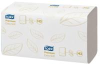 Tork Premium handdoek extra soft, 2-laags, ZZ-fold, systeem H3, wit, 200 sheets, pak van 15 stuks - thumbnail