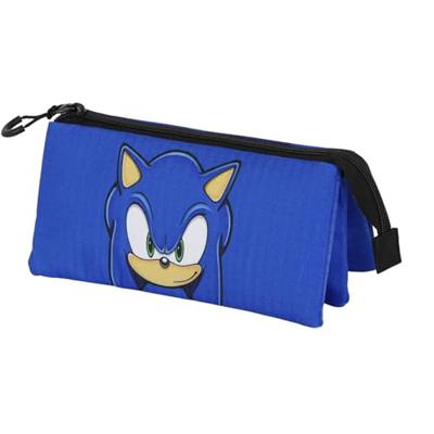 Sonic - The Hedgehog Triple Pencil case SEGA Sight Blue Sonic - The Hedgehog Triple Pencil case SEGA Sight Blue