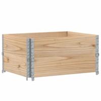 Palletopzetranden 2 st 80x60 cm massief grenenhout - thumbnail