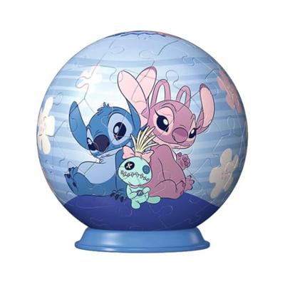 Ravensburger 3d puzzelbal stitch en angel, 54st.