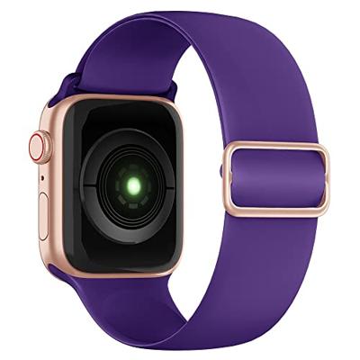 Elastische Solo Loop bandje - Paars - Geschikt voor Apple Watch 44mm / 45mm / 46mm / 49mm Elastische Solo Loop bandje - Paars - Geschikt voor Apple Watch 44mm / 45mm / 46mm / 49mm