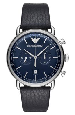 Emporio Armani klassiek lederen chronograaf HerenhorlogeAR1828 Emporio Armani klassiek lederen chronograaf HerenhorlogeAR1828