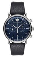 Emporio Armani klassiek lederen chronograaf HerenhorlogeAR1828 - thumbnail