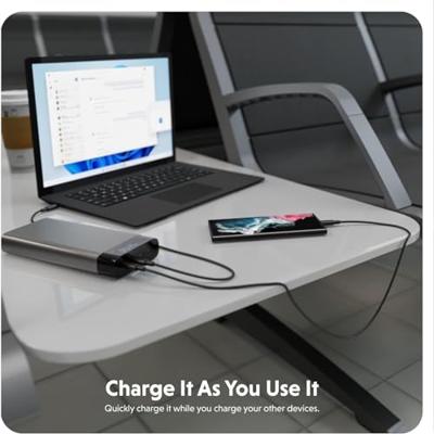 Hyper HyperJuice 4-port powerbank (27.000 mAh/245W) - Space Gray - thumbnail
