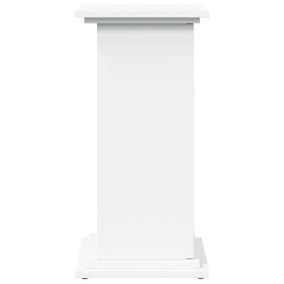 VidaXL Sokkel met opbergruimte 31x30x60 cm bewerkt hout wit - thumbnail